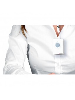 bouton poussoir d'alerte pour sourds et malentendants compatible avec flashs lumineux et vibreurs
