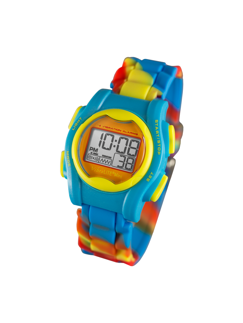 White Vibrating reminder watch for deaf and hearing impaired