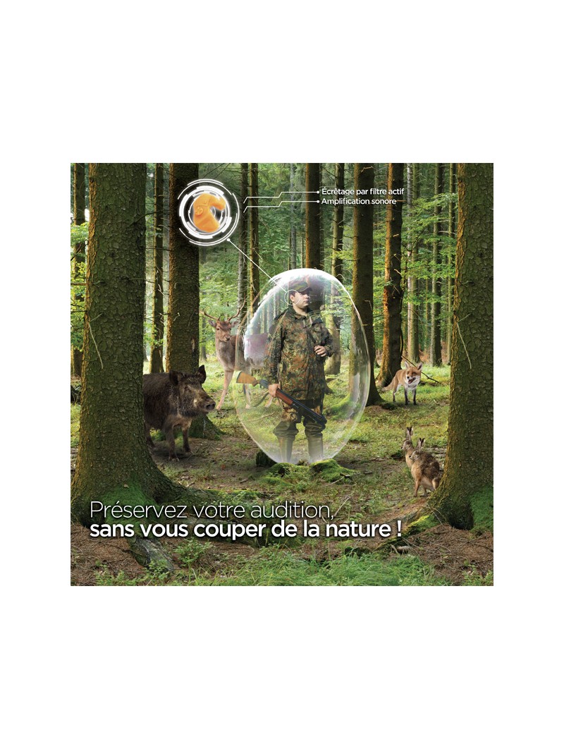 StopGUN E classique protection pour les chasseurs avec amplification