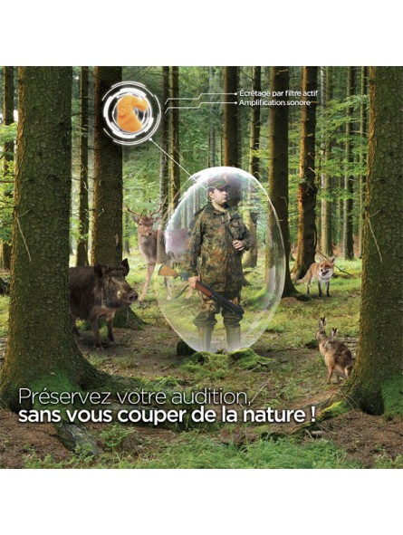 StopGUN E classique protection pour les chasseurs avec amplification