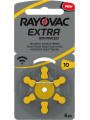 piles 10 pour appareils auditifs Rayovac Extra Advanced