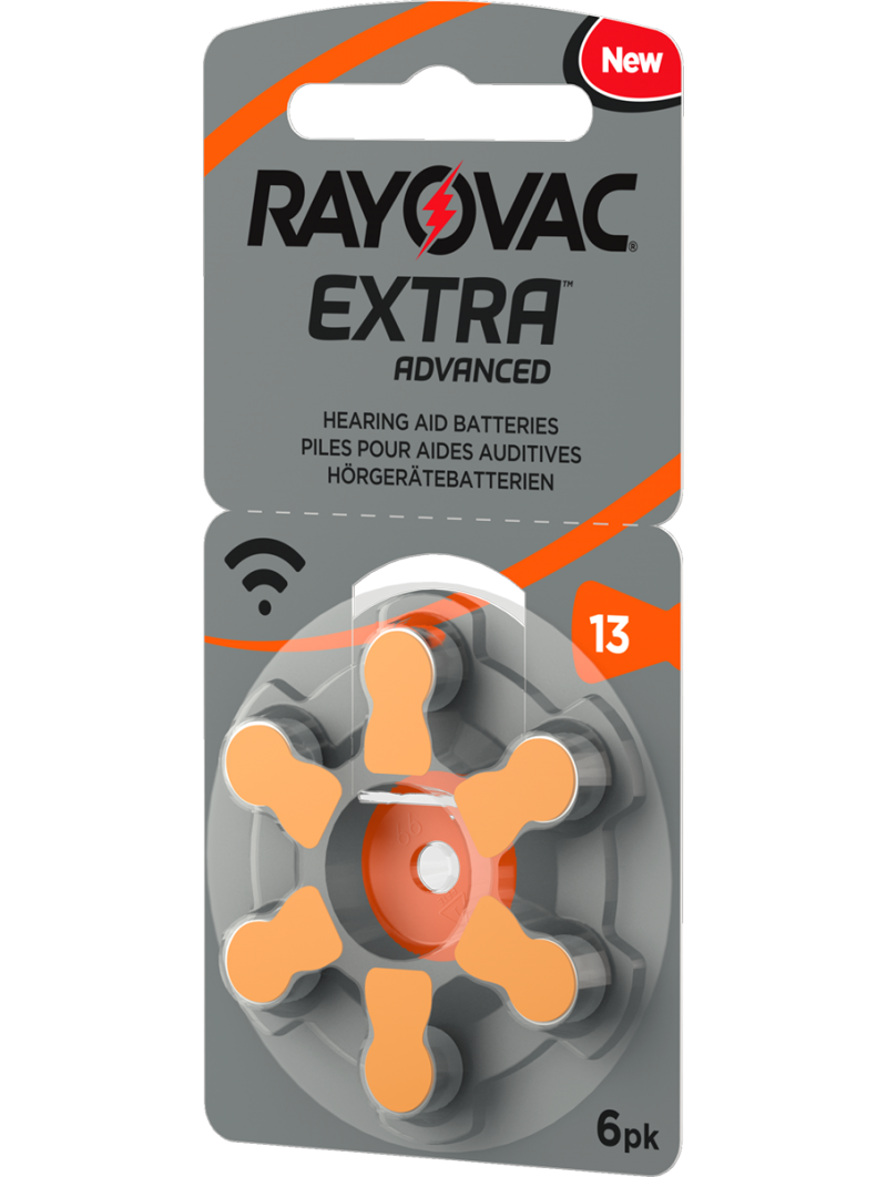 piles auditives 13 rayovac extra advanced pour appareil auditif PR48